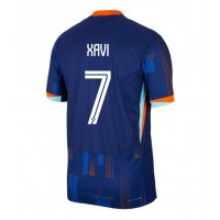 Echipament fotbal Olanda Xavi Simons #7 Tricou Deplasare European 2024 maneca scurta